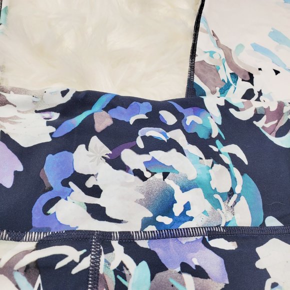 NWOT Athleta Blue Elation Blossom 7/8 Leggings - Picture 4 of 7